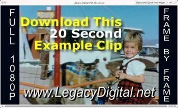 Legacy Digital 20 Second Sample Clip