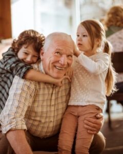 Grandpa and grandkids 2