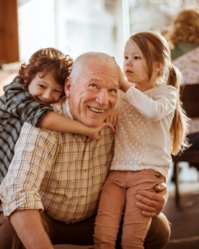 Grandpa and grandkids 2