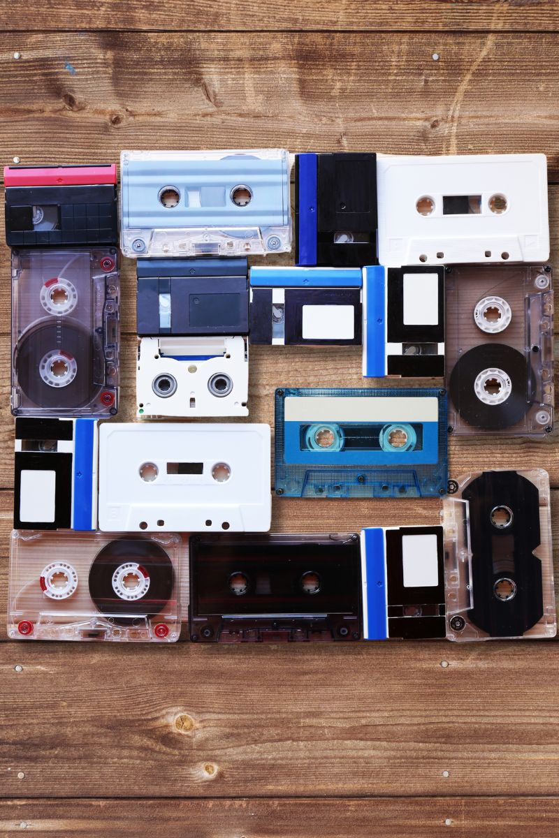 Audio cassette being converted to digital at Legacy Digital Productions